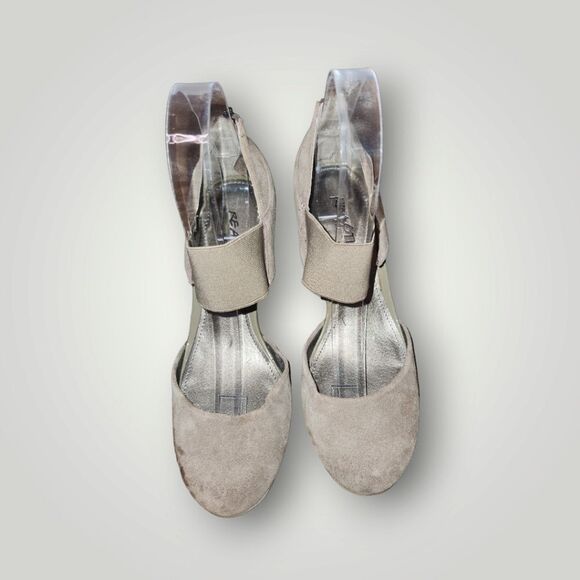 Reaction Kenneth Cole Suede Leather Upper 3" Heels Flatform Wedge 7.5 - Picture 2 of 13